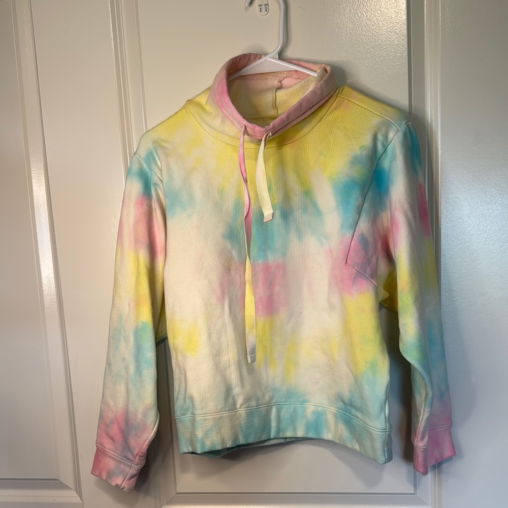 Madewell Tie-Dye Hoodie - Pink, Yellow, Blue